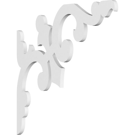 Ekena Millwork Milton Architectural Grade PVC Bracket, 5/8"W X 16"D X 16"H BKTP01X16X16MI